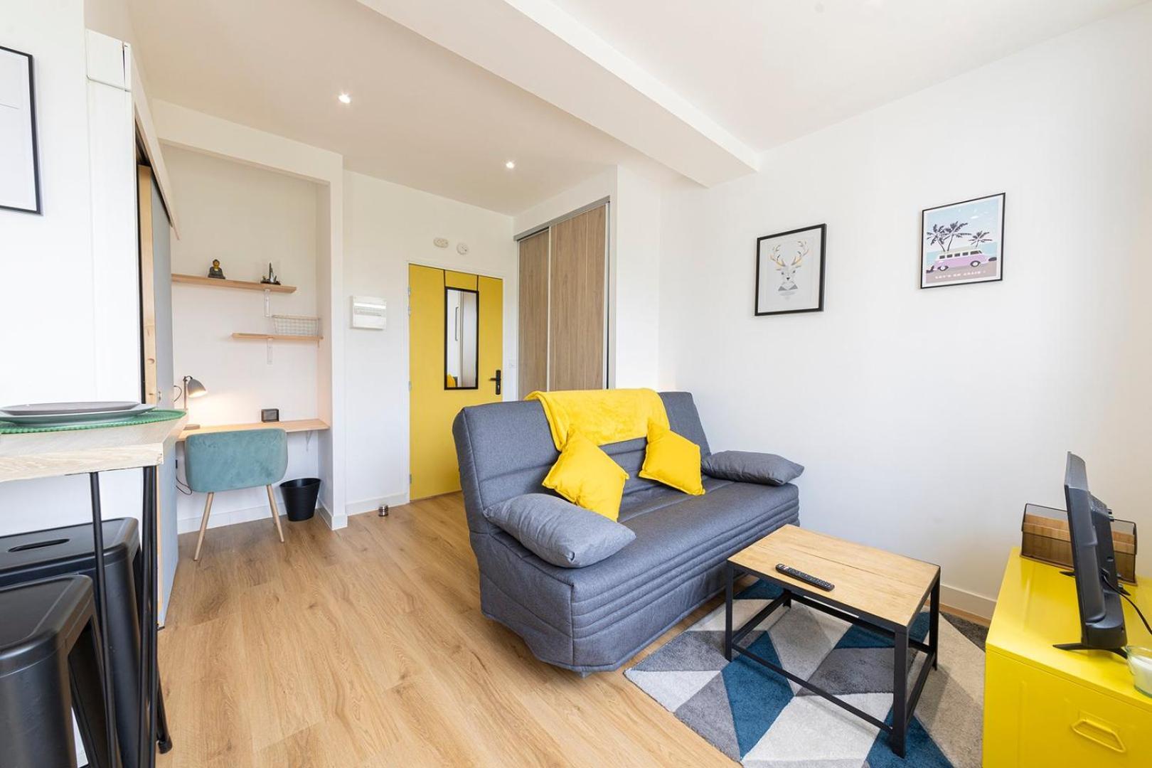 Le Yellow, Studio Renove, Tout Confort, Jardin Saint-Jacques-de-la-Lande Exterior foto